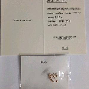 LE ANG U자 큐빅 피어싱