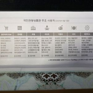 국민관광상품권 200만원 팝니다