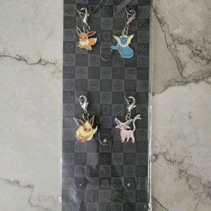포켓몬 이브이즈 메탈참 에브이 부스터 샤미드 키링