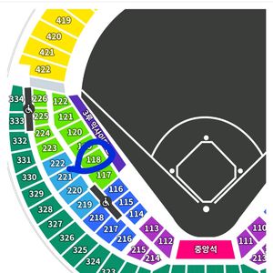 프로 야구티켓 잠실 기아 두산 17일 3루 레드 4연석