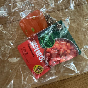 귀여운 비비고 떡볶이 가챠 키링