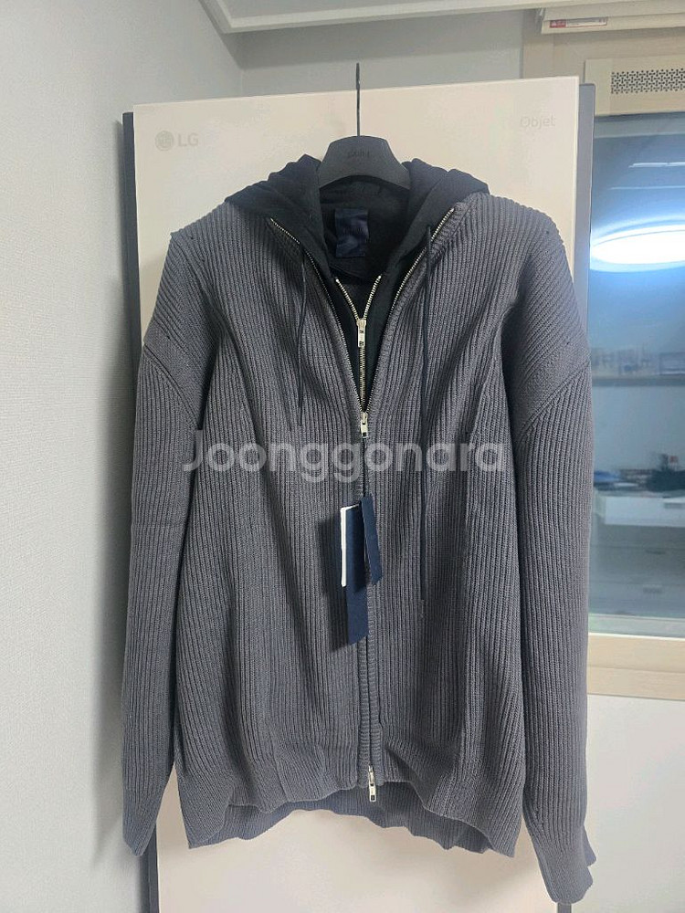 준지/25ss니트후드마원/L--0