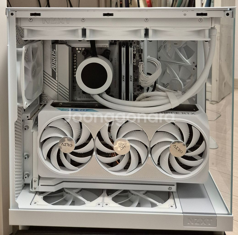 7800X3D 4080 AERO NZXT 화이트 완본체--1