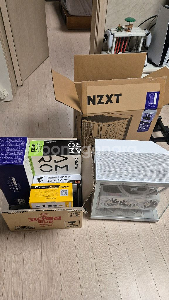 7800X3D 4080 AERO NZXT 화이트 완본체--3