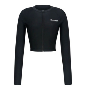 디스커버리 풀집업 크롭 래쉬가드