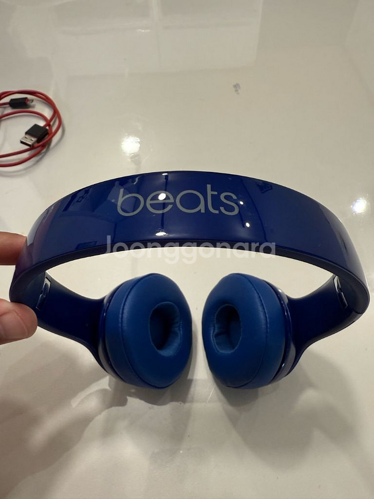 Beats Solo 무선헤드폰 블루 색상--2