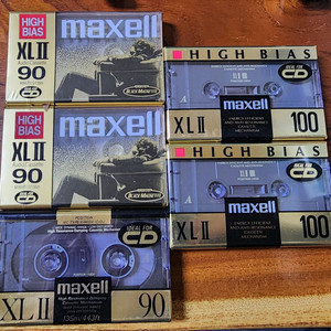 일본산 maxell 크롬 공테이프 미개봉 신품 5개