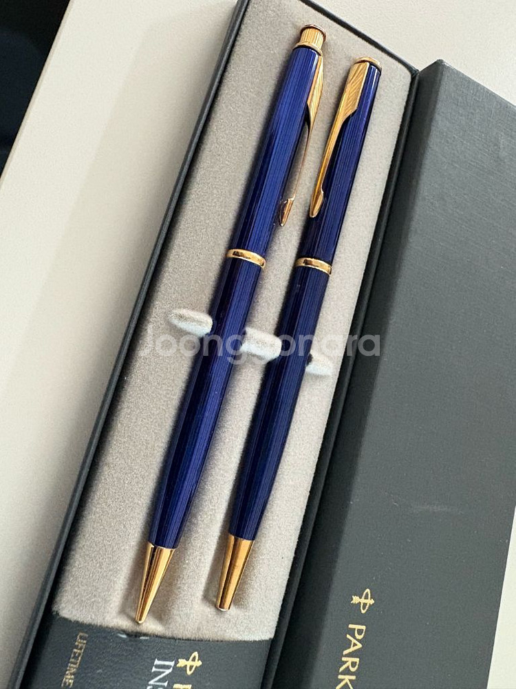 파카parker 인시그니아 샤프&볼펜 세트(코발트블루)--1