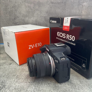 캐논 R50, 캐논 R8, 소니 ZV E10 미개품