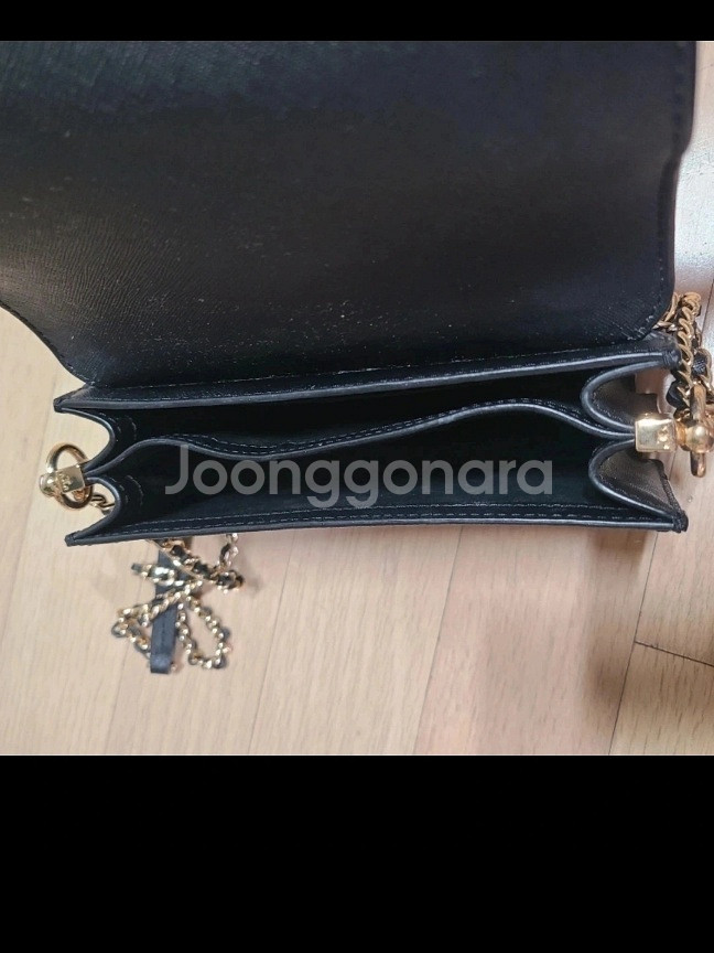 정품 토리버치 골드체인 블랙 미니 숄더앤 크로스백--4