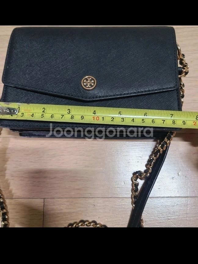 정품 토리버치 골드체인 블랙 미니 숄더앤 크로스백--8