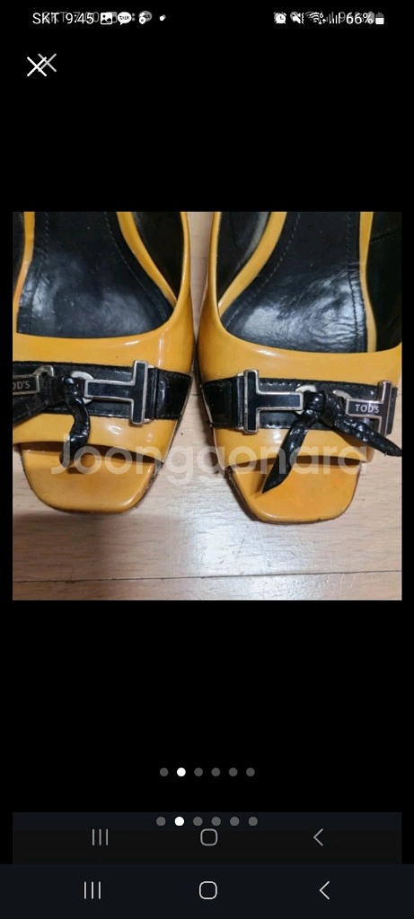 정품 토즈(TODS) 오픈토 구두 38(250)--1