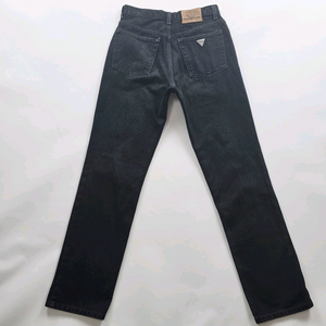 게스 청바지 흑청 일자 데님 사이즈27 R1457
