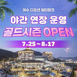 여수 디오션 워터파크 티켓 종일권