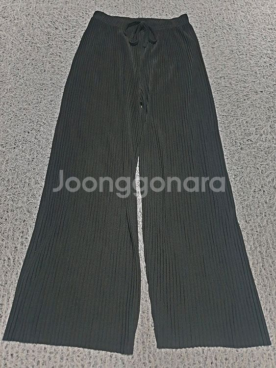 S/S 와이드 주름 팬츠 Free/Black (착샷O)--3