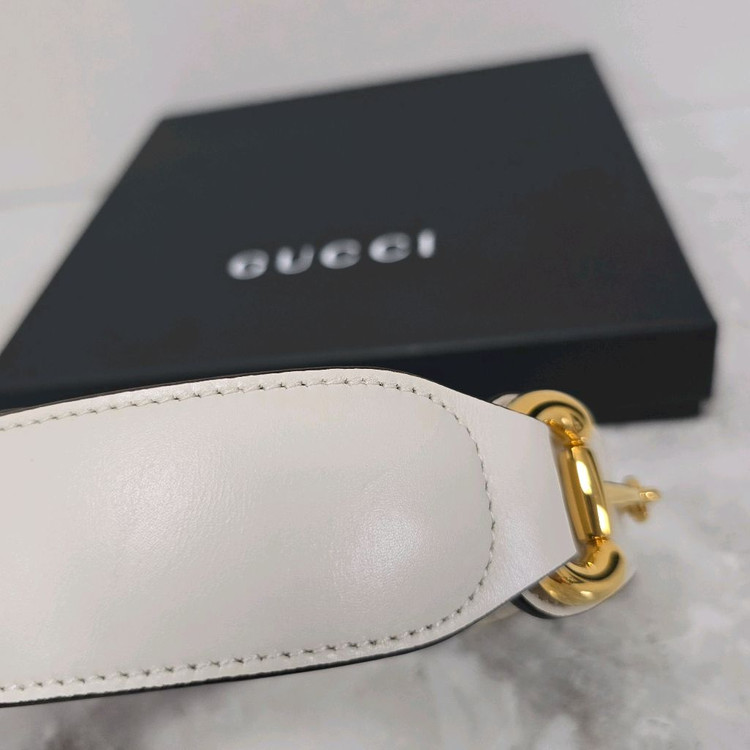 구찌 홀스빗 레더 여성 벨트 80사이즈 판매--3