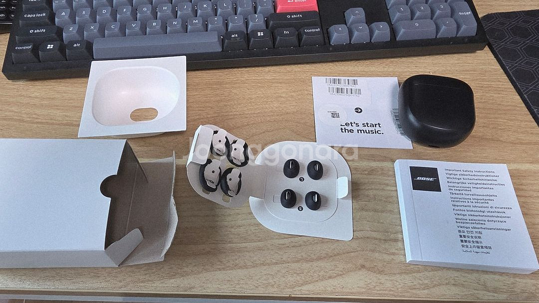 보스 qc 이어버드2 블랙,bose qc earbud2--3