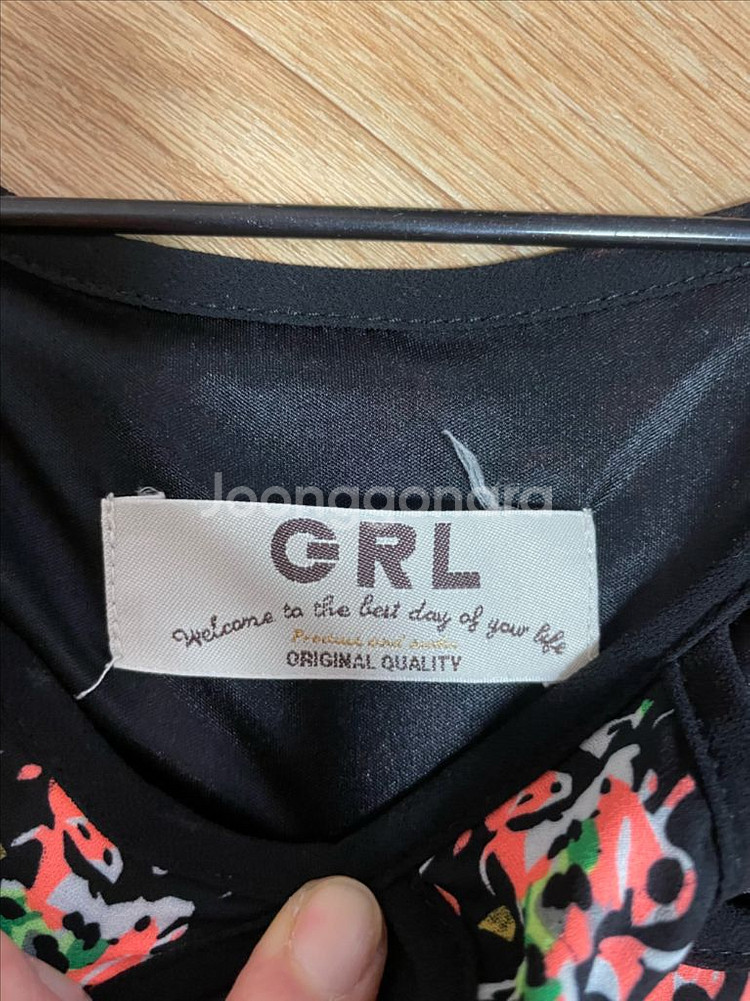 일본쇼핑몰 GRL(그레일) 패턴 민소매 원피스 M--3