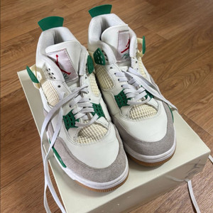 나이키 조던 4 x sb dunk 파인그린