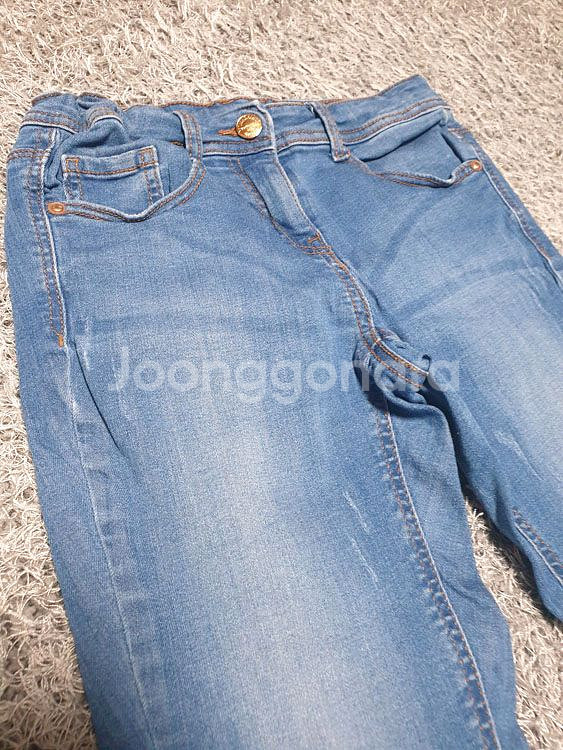 할) 데님 밴딩 찢청 스키니진 XS (착샷O)--5