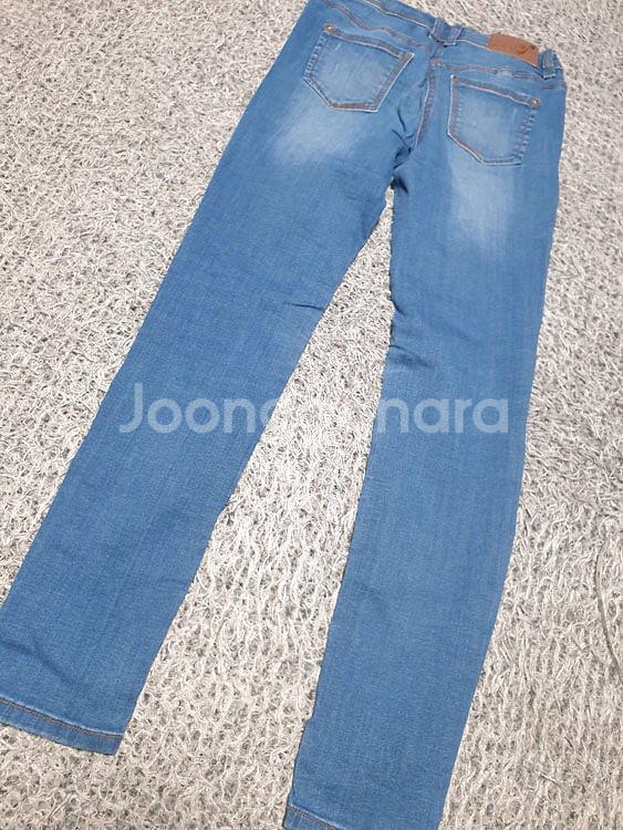 할) 데님 밴딩 찢청 스키니진 XS (착샷O)--7