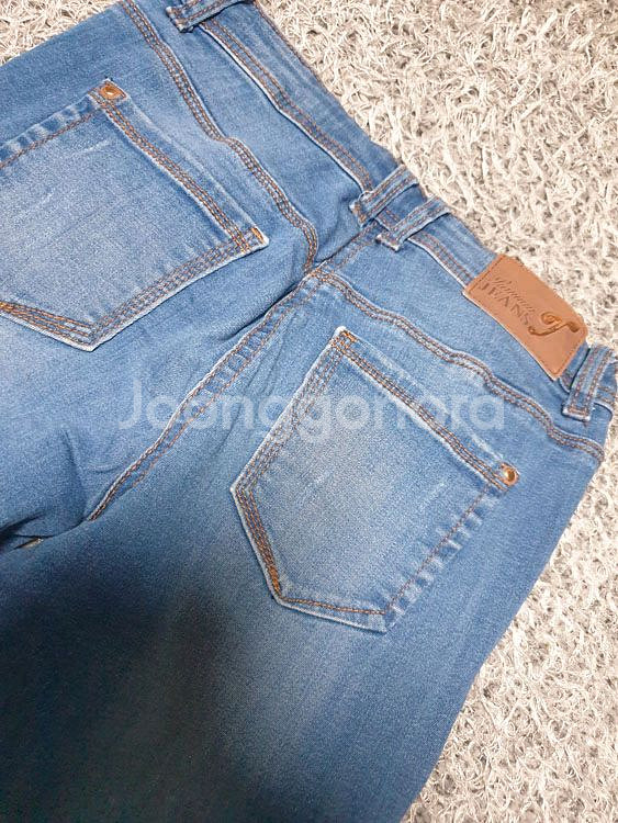 할) 데님 밴딩 찢청 스키니진 XS (착샷O)--8