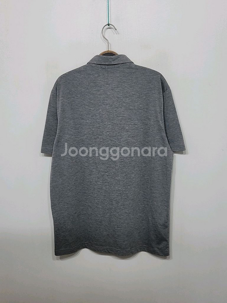 (100) 빈폴 반팔 카라티 진회색 기능성 폴로 티셔츠--5