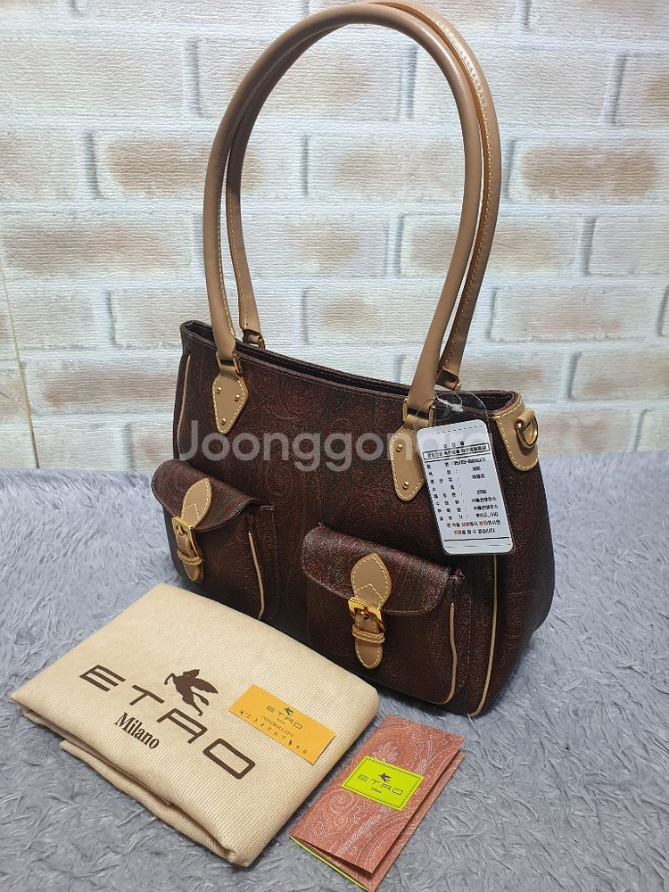 택부착 새상품 에트로 정품 895,000 페이즐 토트백--0