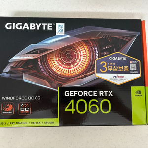 기가바이트 RTX 4060 윈드포스 OC 8gb