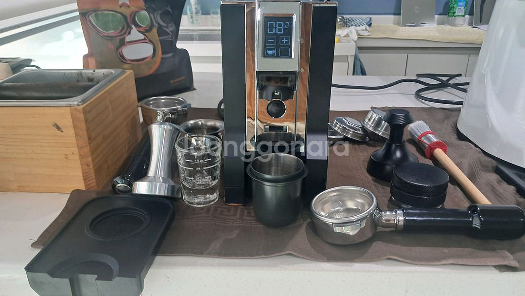 엘로치오 자르 커피머신+스페셜리따 그라인더--4