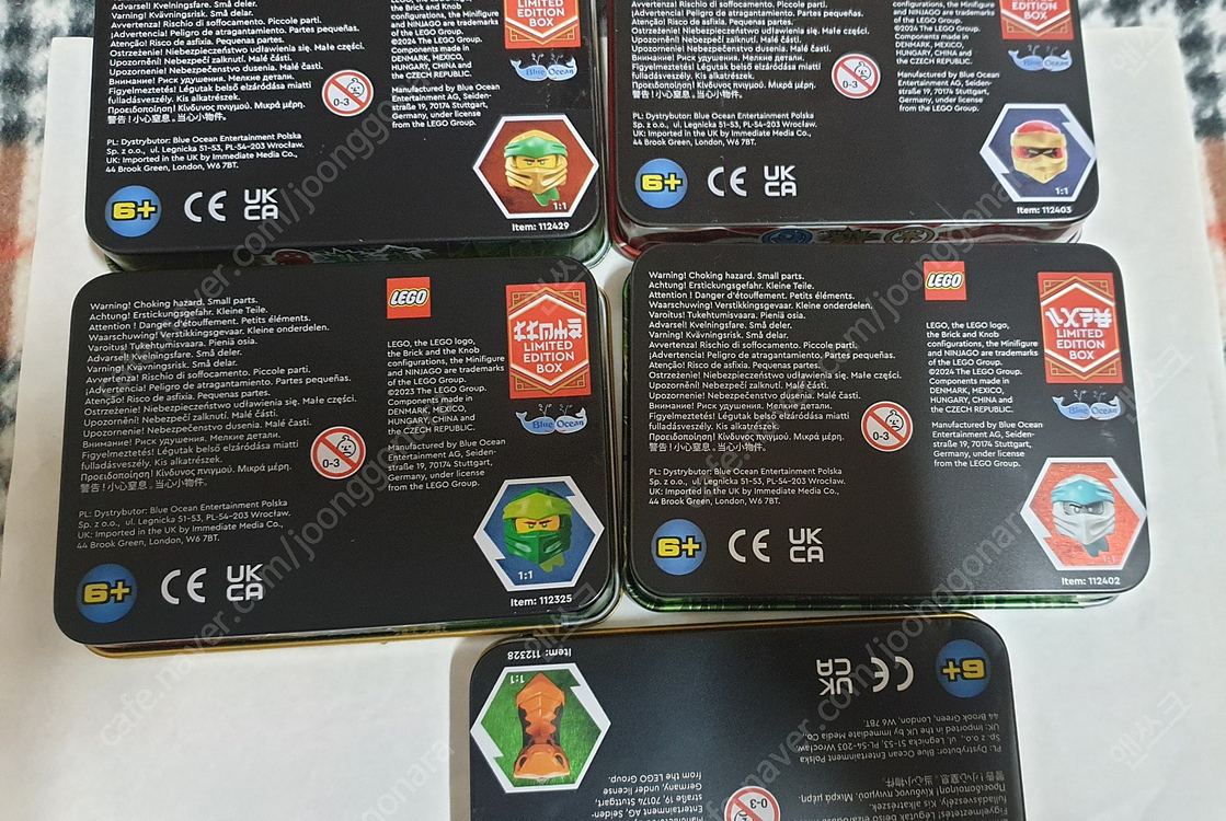 레고 닌자고 폴리백 호일백 한정판 틴케이스 피규어 골든--1