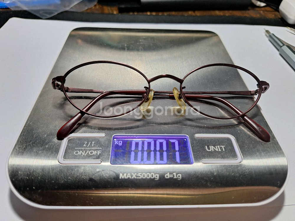 XC-6501 빈티지 안경테 와인 일본제 티타늄--1