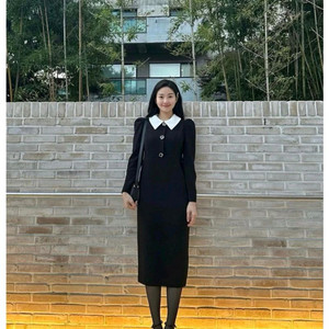 에스블랑 블랙원피스 55 s 사이즈