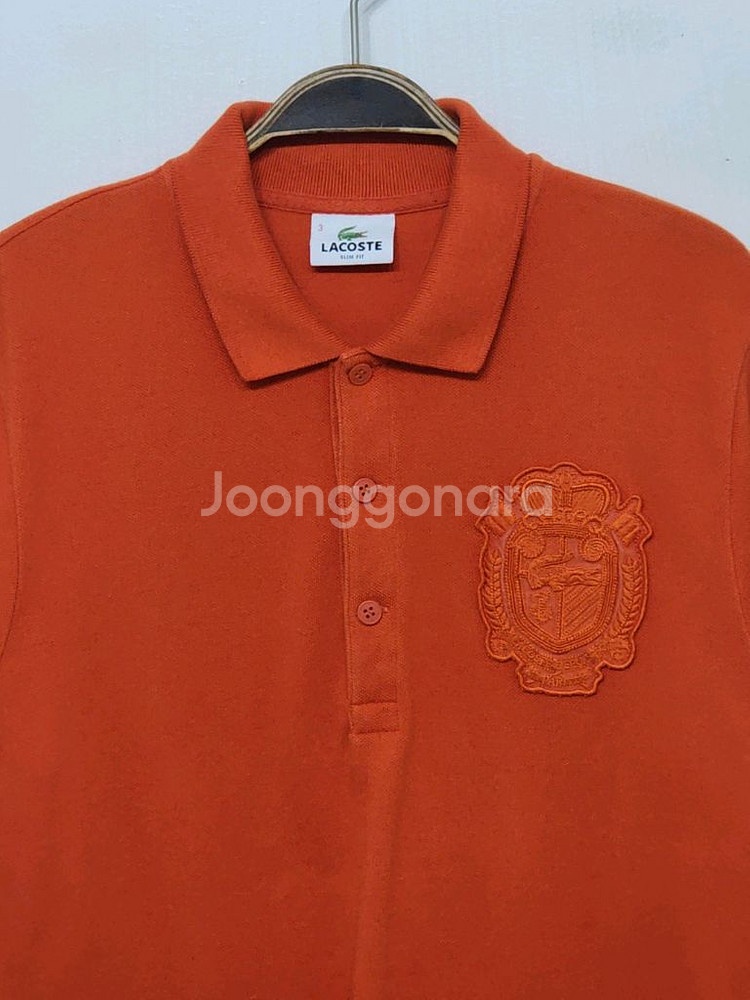 (M) 라코스테 반팔 카라티 PK 폴로 티셔츠--1