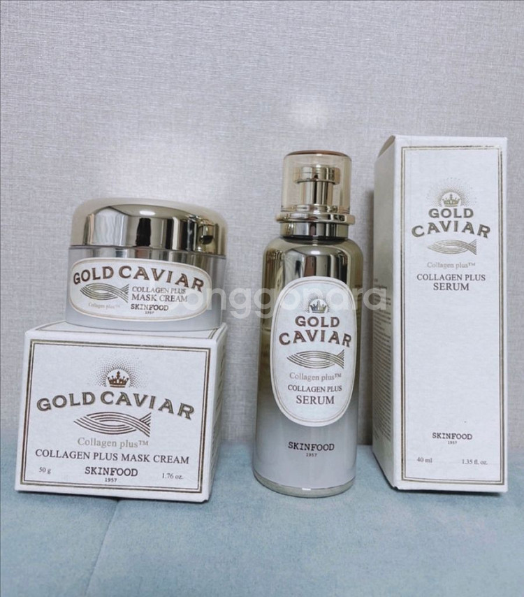 스킨푸드 골드 캐비어 콜라겐 플러스 마스크크림--0