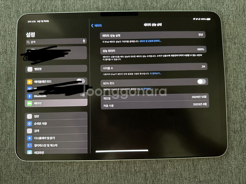 iPad Pro 11 m4 wifi 256gb 실버--4