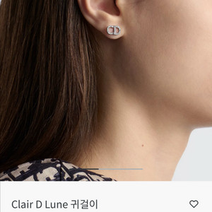 디올 Dior Clair D Lune 귀걸이 실버