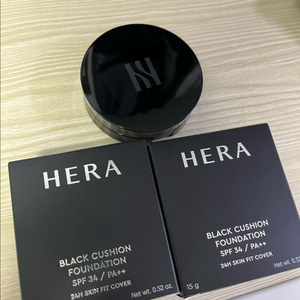 헤라블랙쿠션 25n1 엠버리필2개 + 본품통 팝니다.