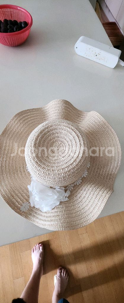 치크 여아 천연초 모자외--0