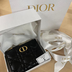 Dior Caro 반지갑 블랙