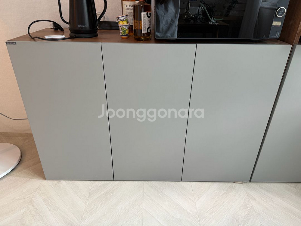 아이앤지홈 알렉스 1200 수납장+렌지대 거의새것--2