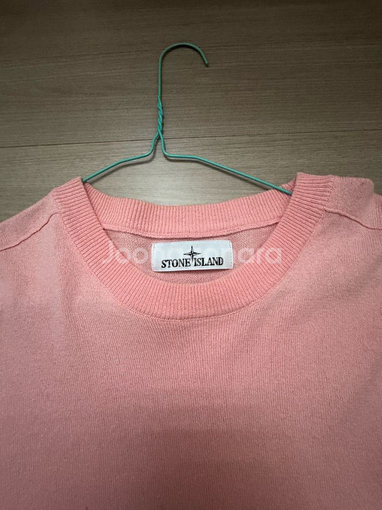 [S]23SS 스톤아일랜드 핑크 니트--1
