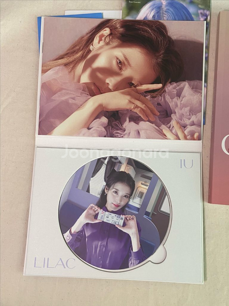 아이유 꽃갈피 셋 포카,사랑시,팔레트,체셔 CD 앨범--6