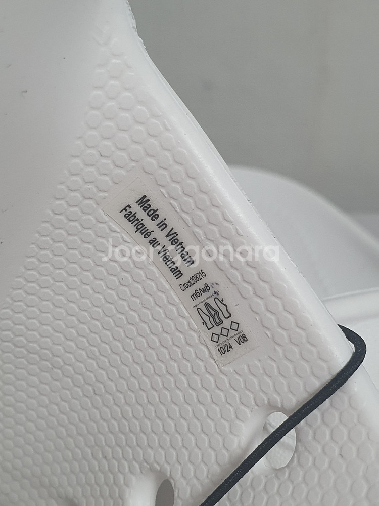 250mm 크록스 새상품 바야밴드2 슬라이드 화이트--6