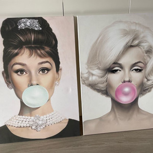 오드리햅번&마릴린먼로 캔버스액자