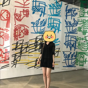 검정 프릴 원피스