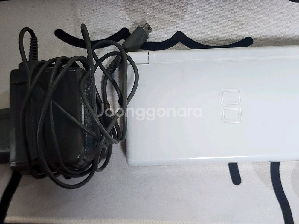 닌텐도 DS 화이트 본체 + 충전기--0