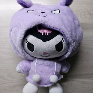 바쿠 후드 산리오 쿠로미 인형