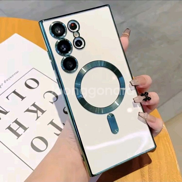 블랙 그린 폰 케이스 // S23U 울트라, 노트20--1
