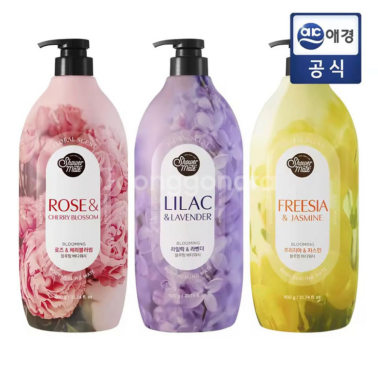 샤워메이트 약산성 바디워시 900g 3개--0